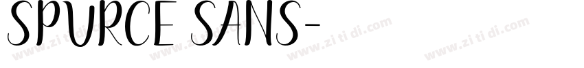 Spurce Sans字体转换